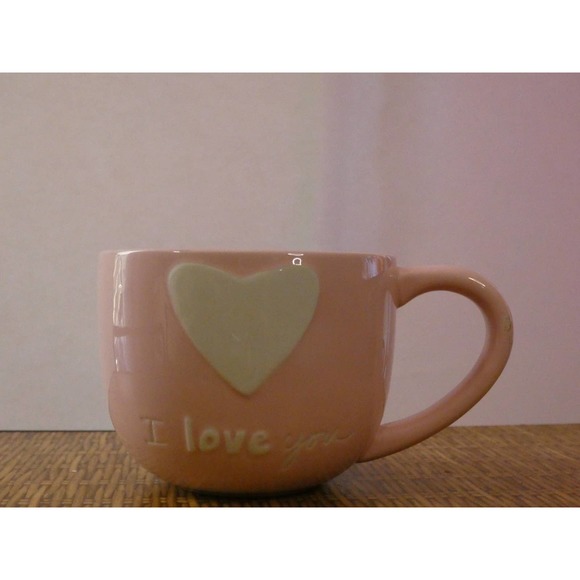 Oversize Pink Mug - I Love You with Heart - 3D-Sandra Magsamen Studio - Picture 2 of 5